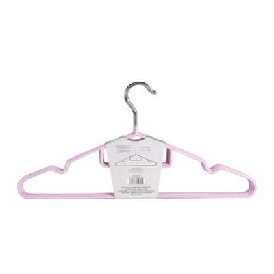 45029, Ideal Home White Velvet Hangers with Rose Gold Hooks 25PK, 191554450295