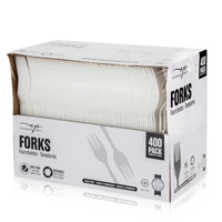 38081, Elegance Party Plastic Fork 400ct, 191554380813