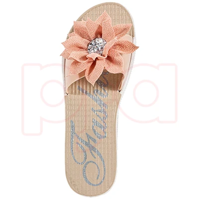 90086, CC Sandal Ladies Flower w/ Stone, 191554900868