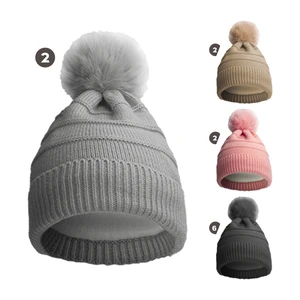 10304, MORGAN & MONROE Kids Pom Hat w/Fur lining, 191554103047