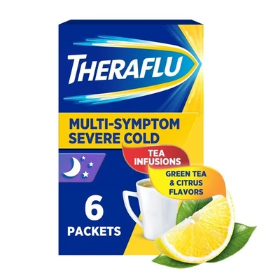 TMS6GTHL, Theraflu Multi-Symptom Severe Cold Green Tea & Citrus flavors  6ct, 300678124061