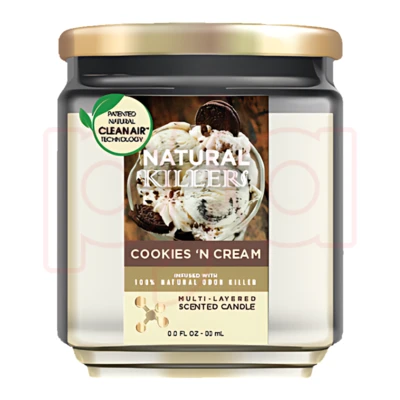 NKCDX3X2, 13oz Candle Cookies Cream, 191554485013