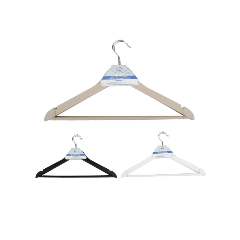 Ideal Home Plastic Hangers 3PK Wood Solid