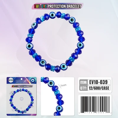 EV10-039, Evil Eye Bracelet Protection, 887257880018