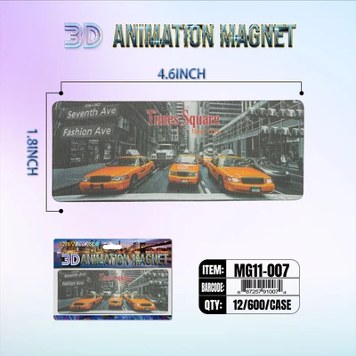 MG11-007, New York 3D Animation Magnet MG11-Series, 887257910074