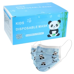 KMASK4200-B, Face Mask Disposable Kids 50PK Blue