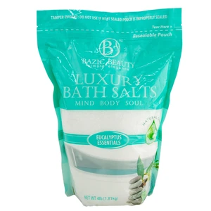 64010, Bazic Beauty Epsom Salt 4lb Bag Eucalyptus, 191554640108