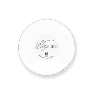 36218, Elegance Plate 6.3" White + Rim Stamp Silver, 191554362185
