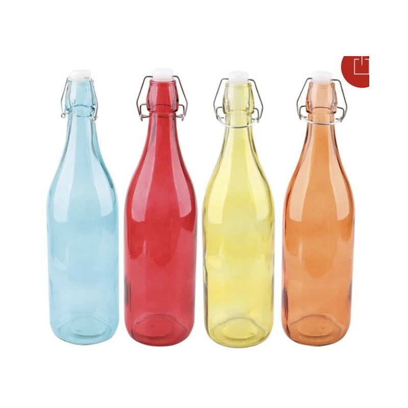 Glass Bottle 500ml 16.9oz Swing Top Colors