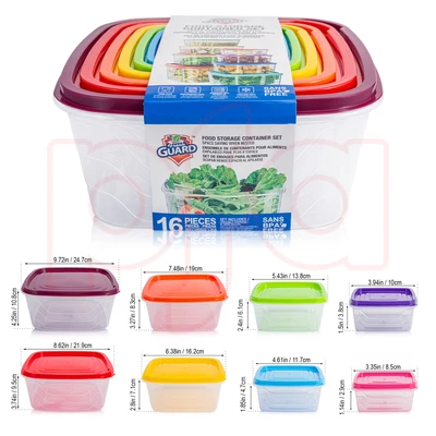 56133, Fresh Guard Food Storage Container Set 8pcs, 191554561335