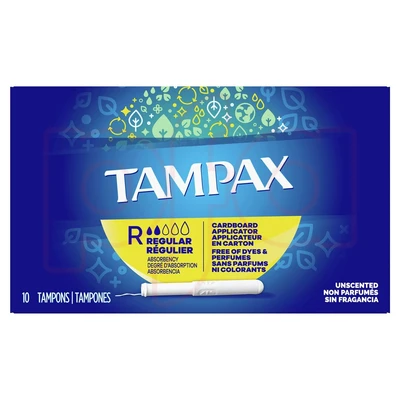 TT10R, Tampax Regular 10ct, 073010214095