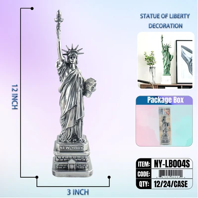 NY-LB004S, STATUE OF LIBERTY Silver (12"), 887257900044