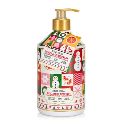 60641, Molto Bella Hand Soap  21.3 FL OZ Holiday Sqaure Sicilian Grapefruit, 191554606418