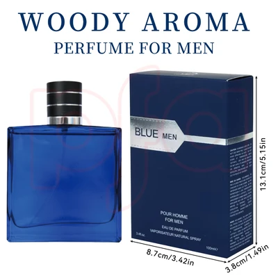 88216, Eau de Parfum 3.4 oz/100 ml Blue Men for Men - United Scents, 191554882164