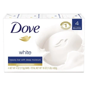DS100W-4, Dove Soap 100G 4PK White, 7501056370947