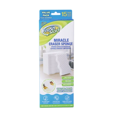32233, Fresh Start Miracle Eraser Sponges 15PK, 191554322332