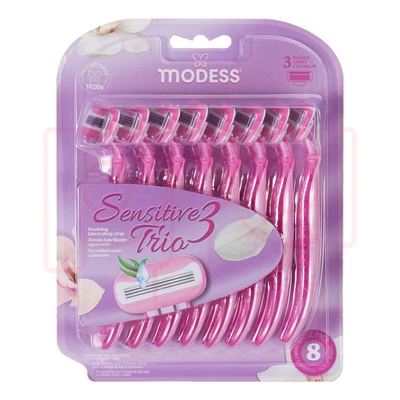 67215, Modess Razor Triple Blade 8PK, 191554672154