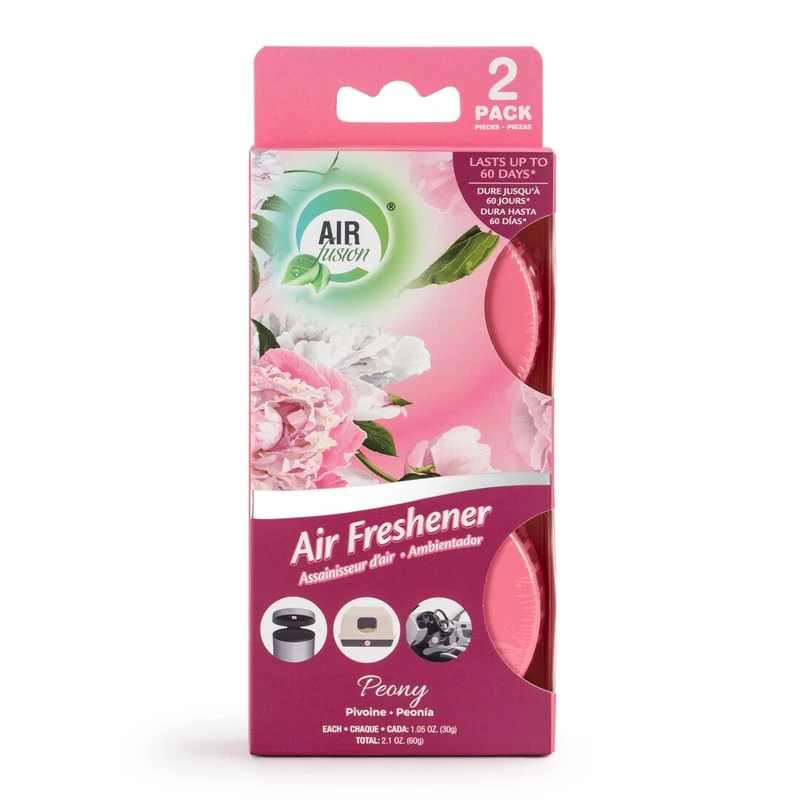 Air Fusion Air Freshener Gel 2pk Peony