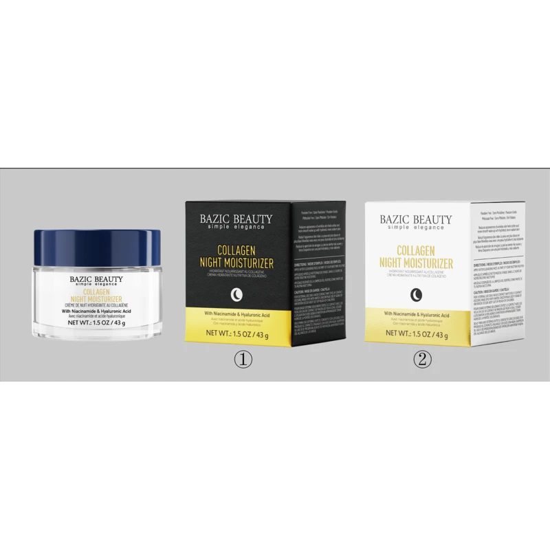 Bazic Beauty Collagen Night Moisturizer 1.5oz/43g