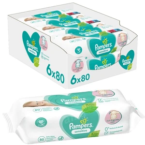P80S, Pampers Wipes 80CT Sensitive, 8006540174531