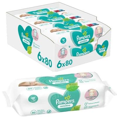 P80S, Pampers Wipes 80CT Sensitive, 8006540174531
