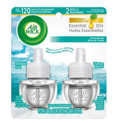 AWO2OB, Air Wick Oil 2Pack Ocean Breeze, 062338775906