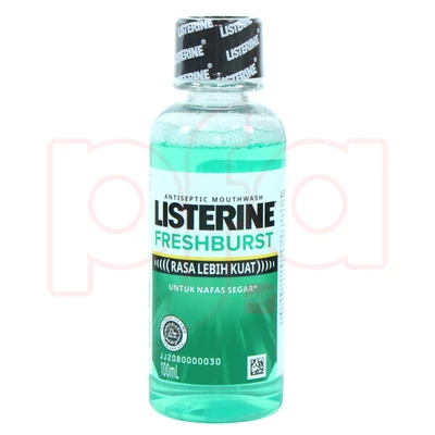 L100FB, Listerine Mouthwash 100ml Fresh Burst, 8992725910417