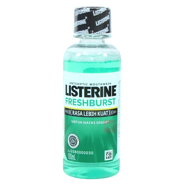 L100FB, Listerine Mouthwash 100ml Fresh Burst, 8992725910417