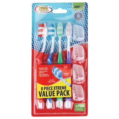 68006, Oral Fusion Toothbrush 8PK Xtreme Med, 191554680067
