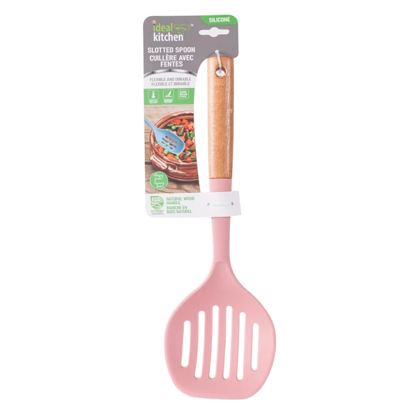 Ideal Kitchen Silicone w/ Wood Handle Skimmer Kitchenware