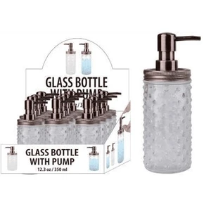 33038, Glass Soap Dispenser Rose Gold, 191554330382