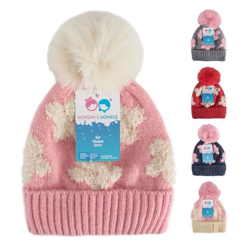 Ladies Pom Hat w/Fur Lining