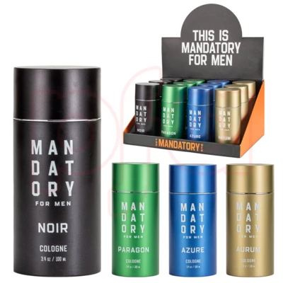 OD88837, MANDATORY Men's Cologne Display 3.4.oz/100ml, 191554882539