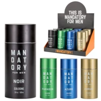 OD88837, MANDATORY Men's Cologne Display 3.4.oz/100ml, 191554882539