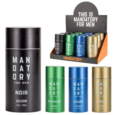 OD88837, MANDATORY Men's Cologne Display 3.4.oz/100ml, 191554882553