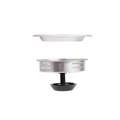 42104, Ideal Kitchen Sink Strainer Stainless Steel 2PK  - Perforated mesh, 191554421042