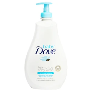 DBW591-R, Dove Baby Head to Toe Wash 591ml 20oz Rich Moisture, 4800888208989