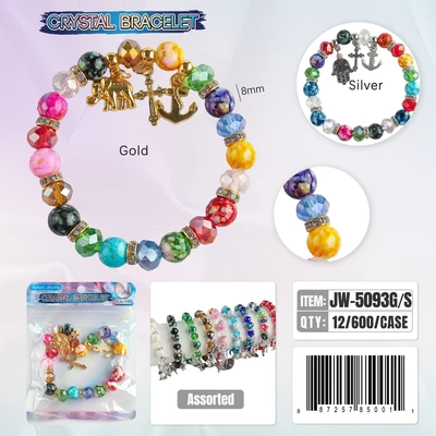 JW-5093, Crystal Bracelet Random Color, 887257850011