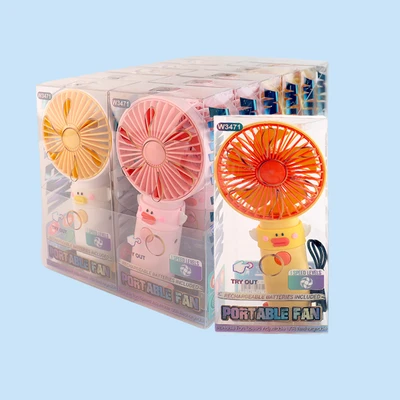 W3471, Rechargeable Portable Fan Assorted Color/PDQ, 887257734717