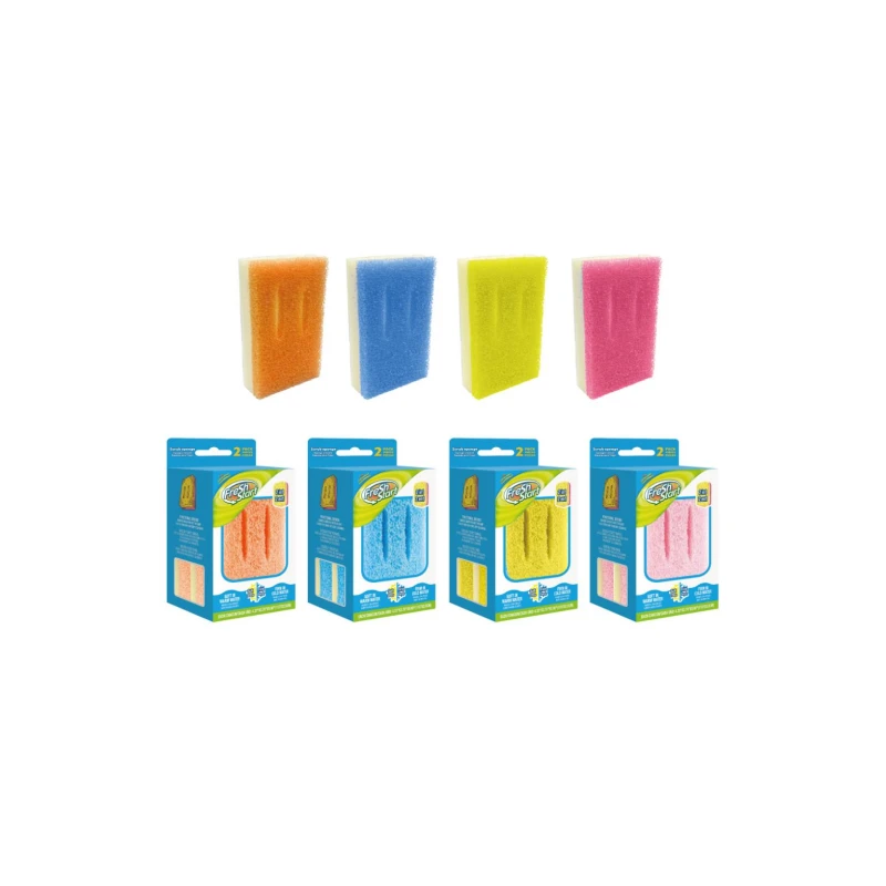 Fresh Start Scrub Sponge 2in1 2PK