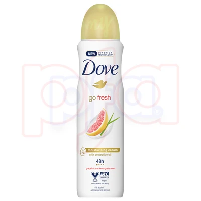 DBS150GL-12, Dove Body Spray 150ML Grapefruit & Lemongrass, 7791293048604