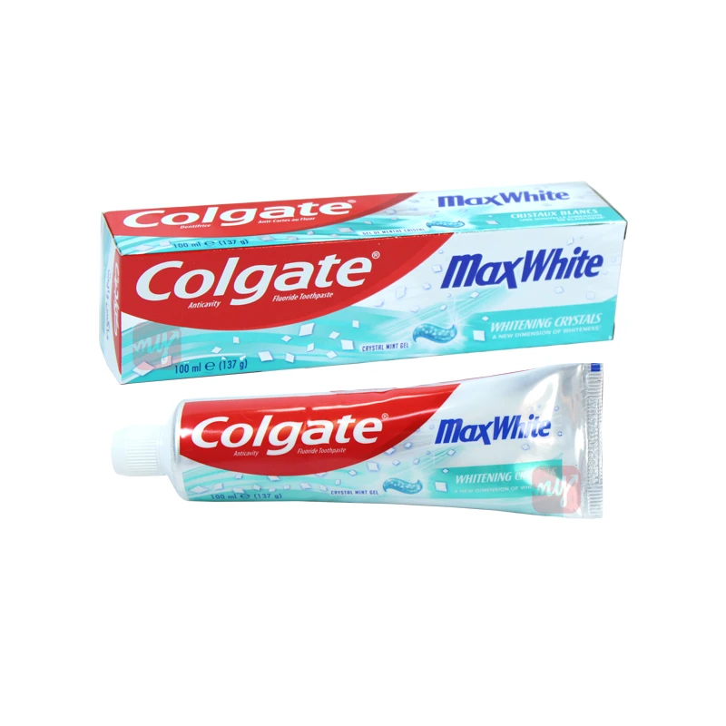 Colgate MaxWhite Toothpaste 100ML (137g) 4.8oz Crystal Mint Gel