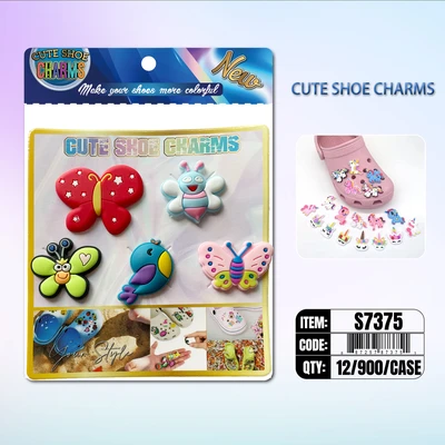 S7375, Cute Shoe Charms New 5/pcs/Pk, 887257873751