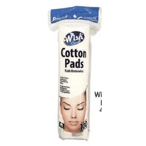 24011, Wish Cotton Pad Round 100CT, 191554240117
