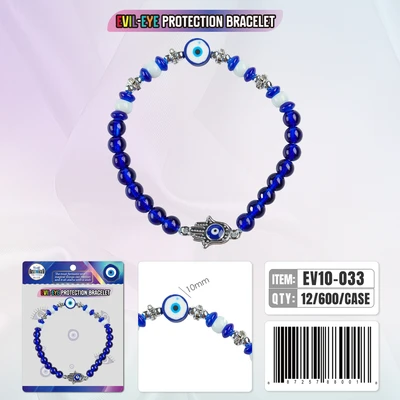 EV10-033, Evil Eye Bracelet Protection, 887257880018