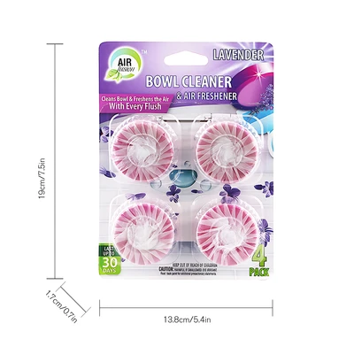60113, Air Fusion Bowl Cleaner & Air Freshener 4PK – Lavender, 191554601130
