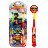 68036, Oral Fusion Kids Toothbrush 4PK Monster Truck, 191554680364