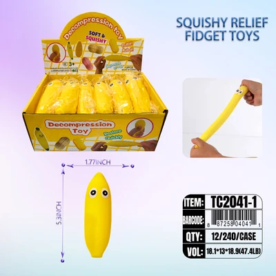 TC2041-1, Squishy Banana  5.3", 887258040411