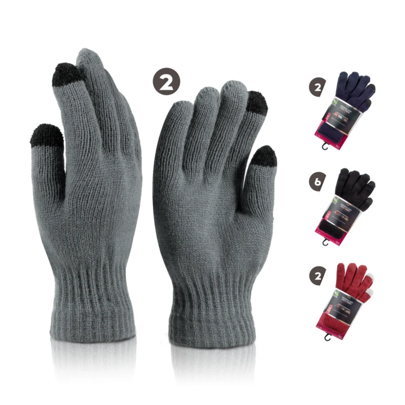 Insulated Thermal Gloves Women w/Touch HD