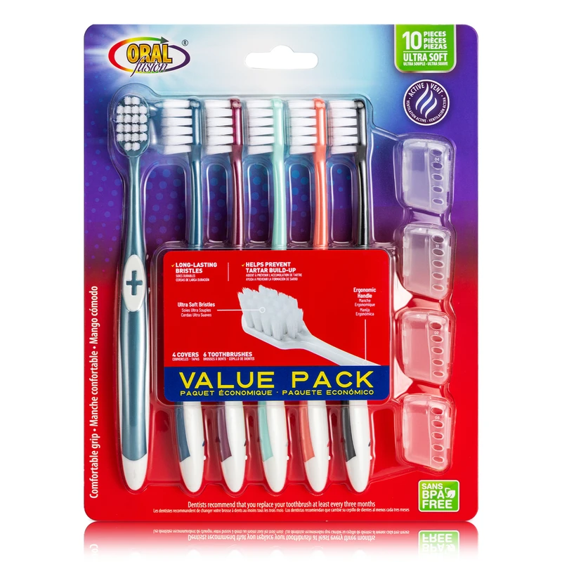 Oral Fusion Toothbrush 10PK Ultra Soft